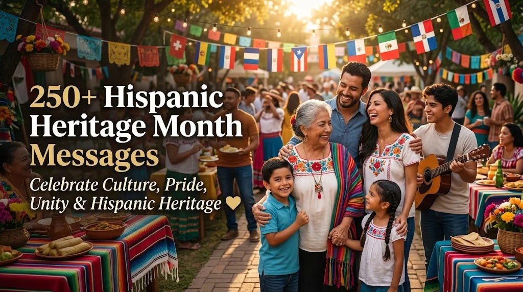 250+ Hispanic Heritage Month Messages to Celebrate Culture, Pride, Unity & Hispanic Heritage ❤️