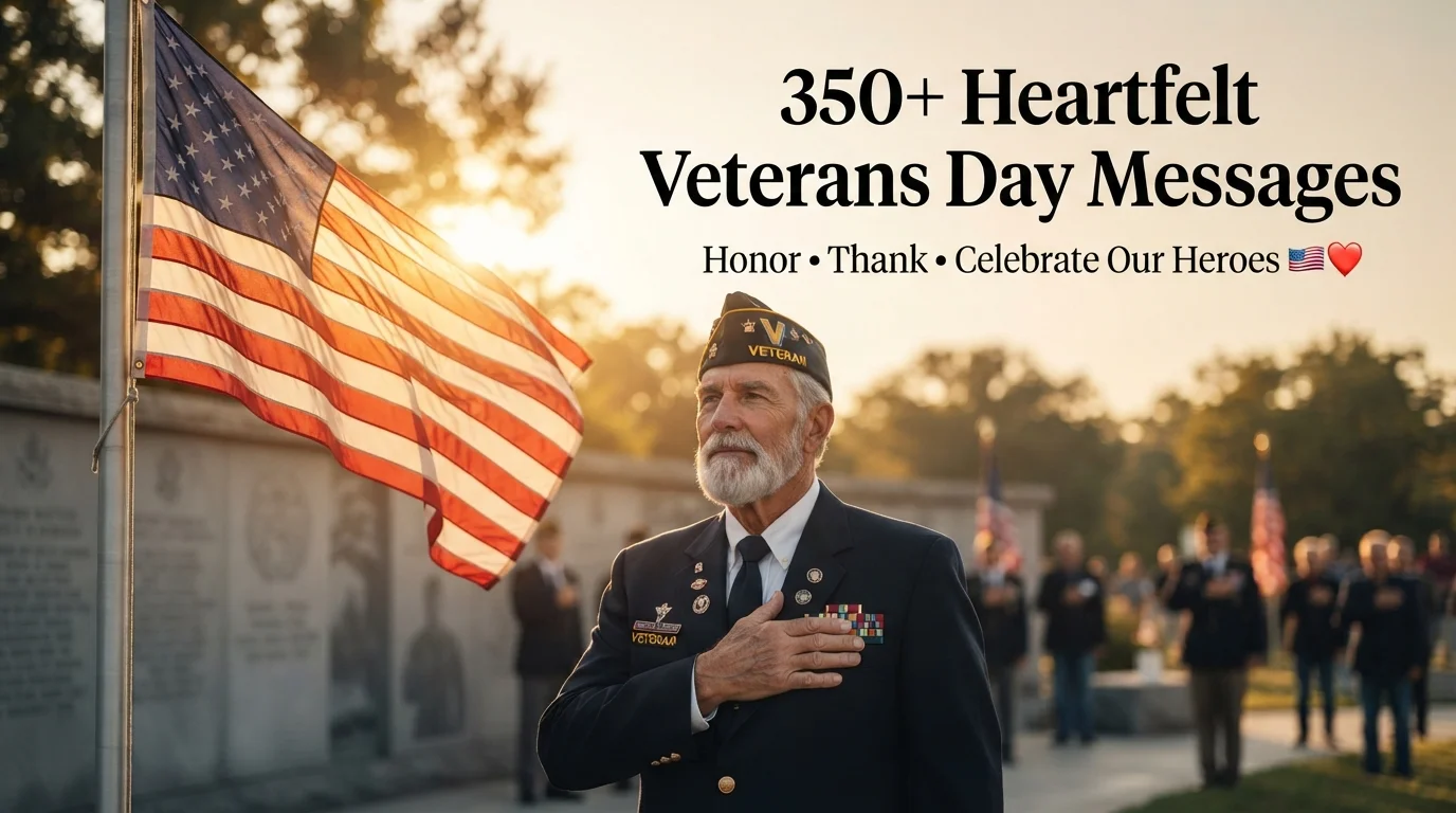 350+ Heartfelt Veterans Day Messages to Honor, Thank & Celebrate Our Heroes 🇺🇸❤️