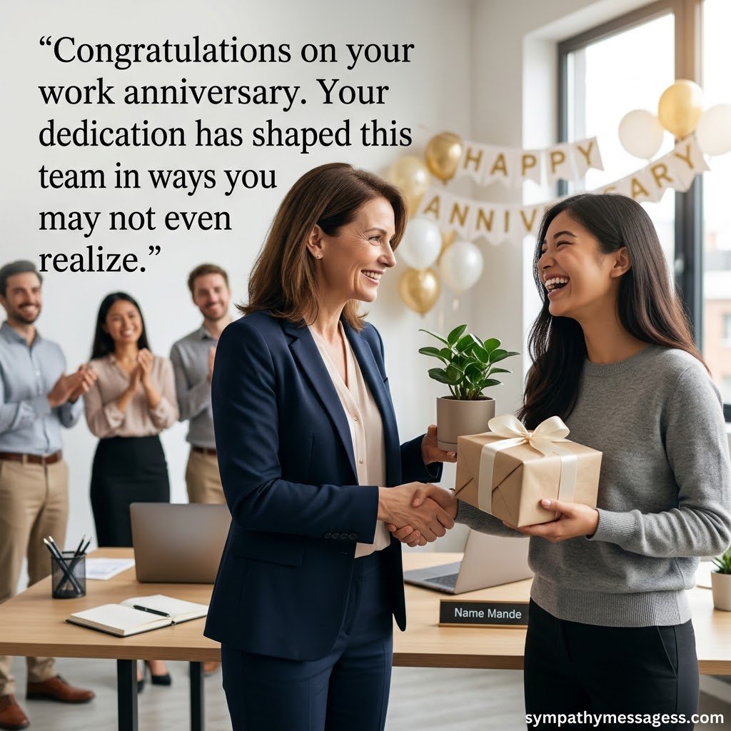 Heartfelt Work Anniversary Messages From a Manager or Leader