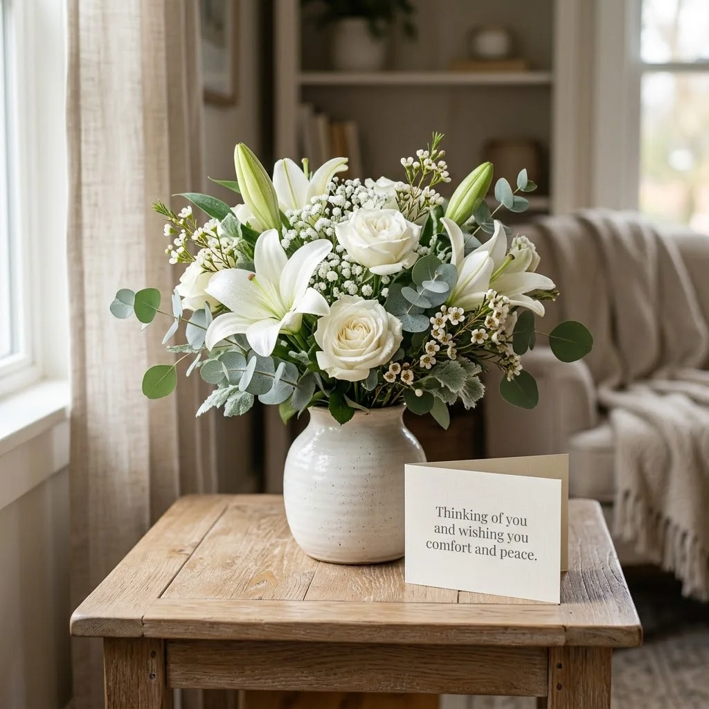 Short Sympathy Flower Messages for Cards and Ribbons