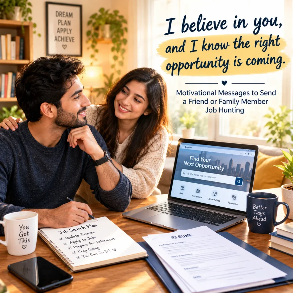 Motivational Messages to Send a Friend or Family Member Job Hunting