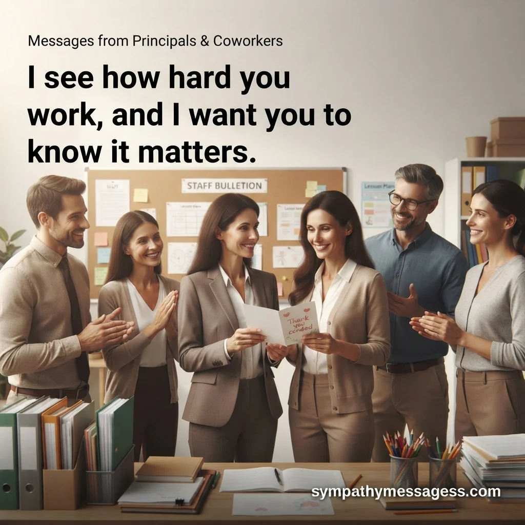 Motivational Messages for Teachers from Principals and Coworkers