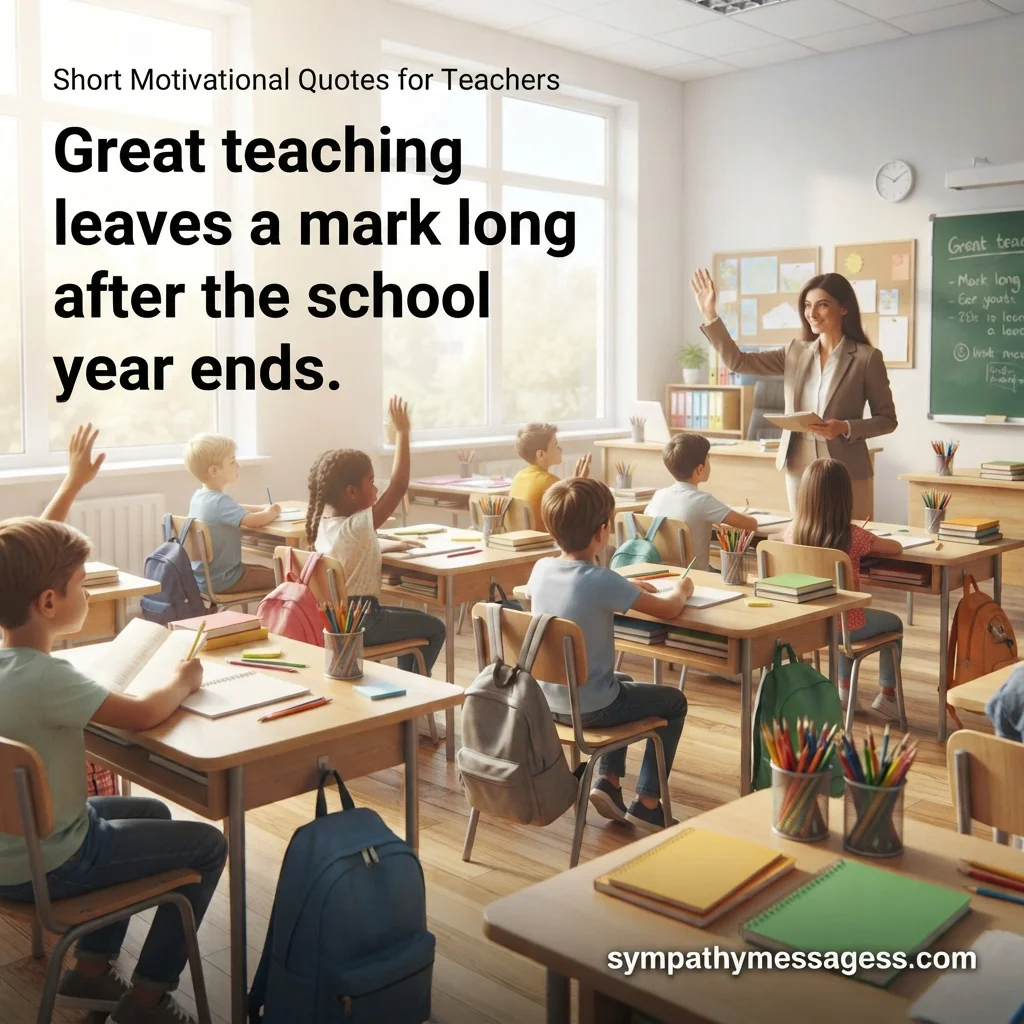 Short Motivational Quotes and One-Liners for Teachers