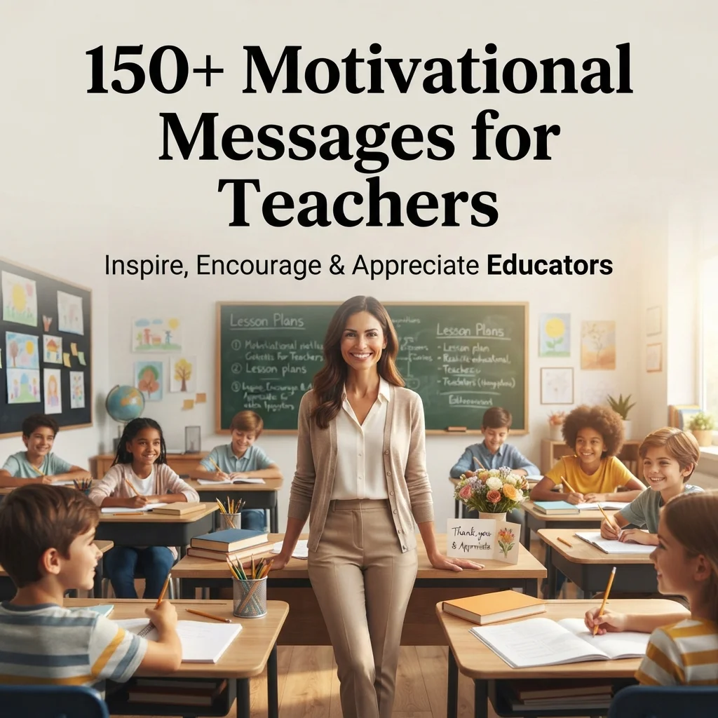 150+ Motivational Messages for Teachers to Inspire and Appreciate Educators