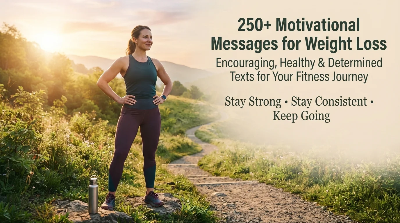 250+ Motivational Messages for Weight Loss: Encouraging, Healthy & Determined Texts for Your Fitness Journey