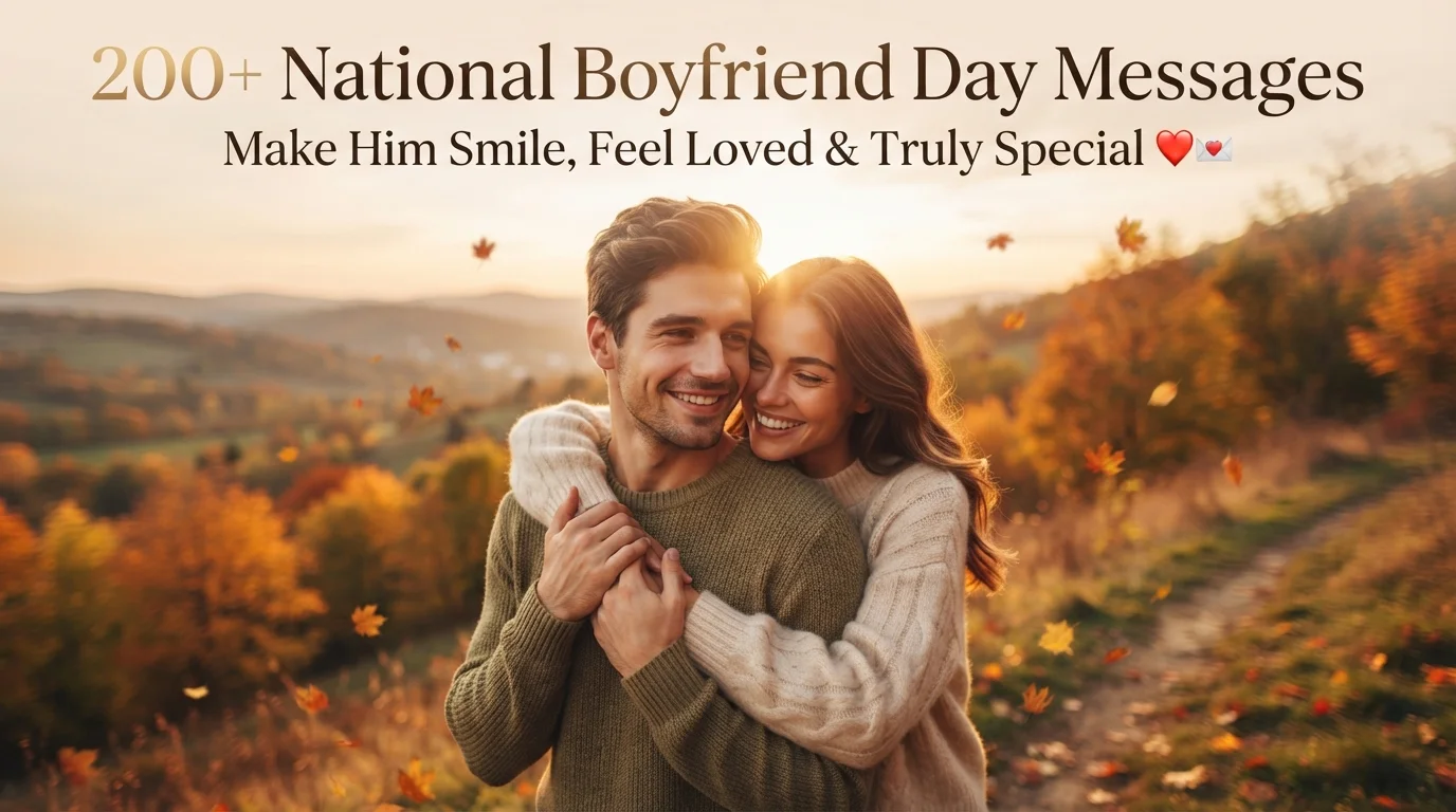 200+ National Boyfriend Day Messages to Make Him Smile, Feel Loved & Truly Special ❤️💌