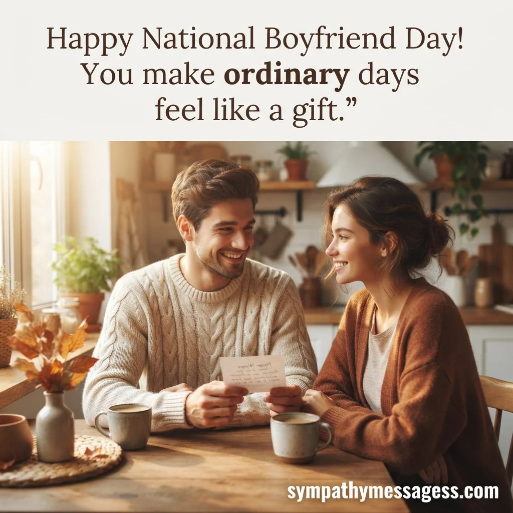 Short & Cute National Boyfriend Day Messages for Him