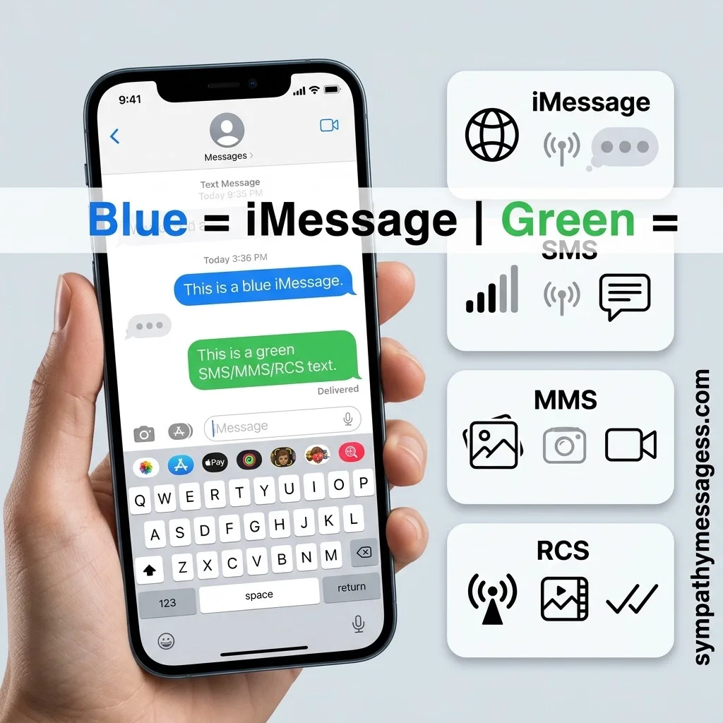 Green Text vs Blue Text: iMessage, SMS, MMS and RCS Explained