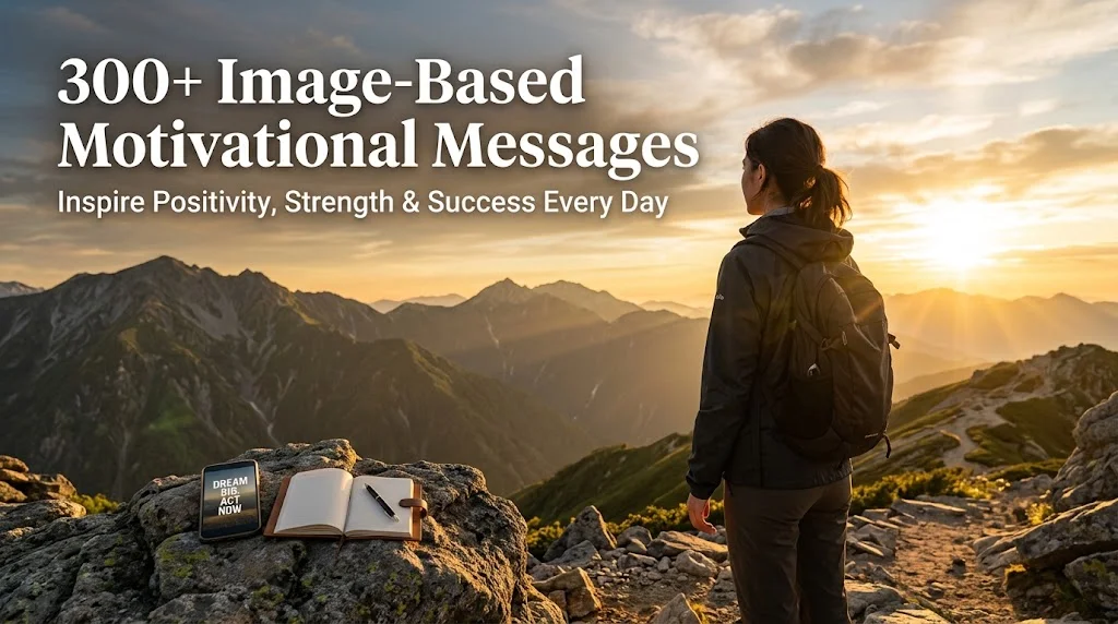 300+ Image-Based Motivational Messages to Inspire Positivity, Strength & Success Every Day