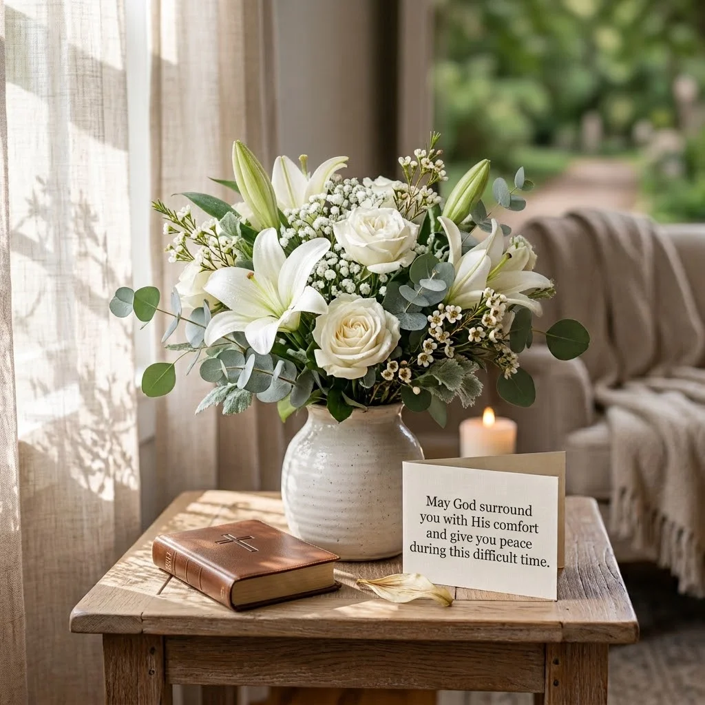 What to Write on Sympathy Flowers: Wording Tips and Etiquette