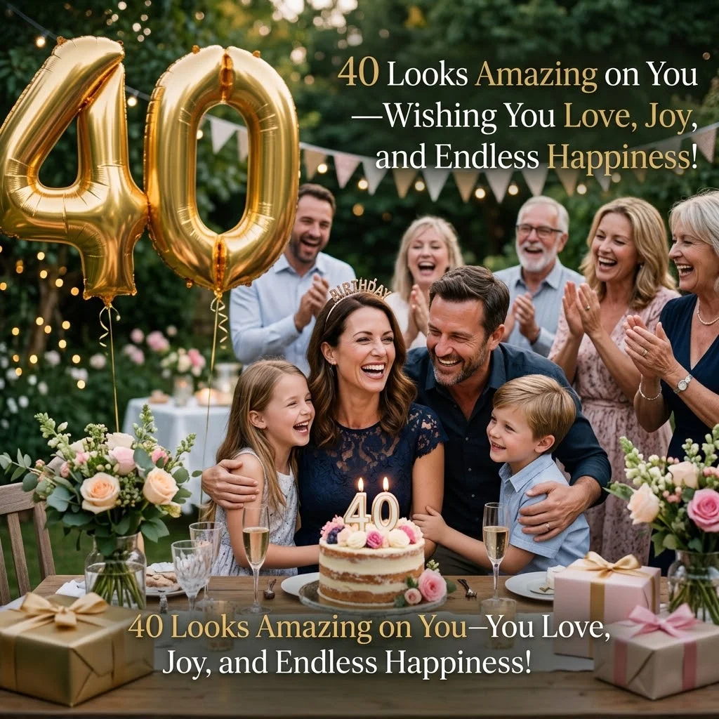 Heartfelt 40th Birthday Messages for Someone Special