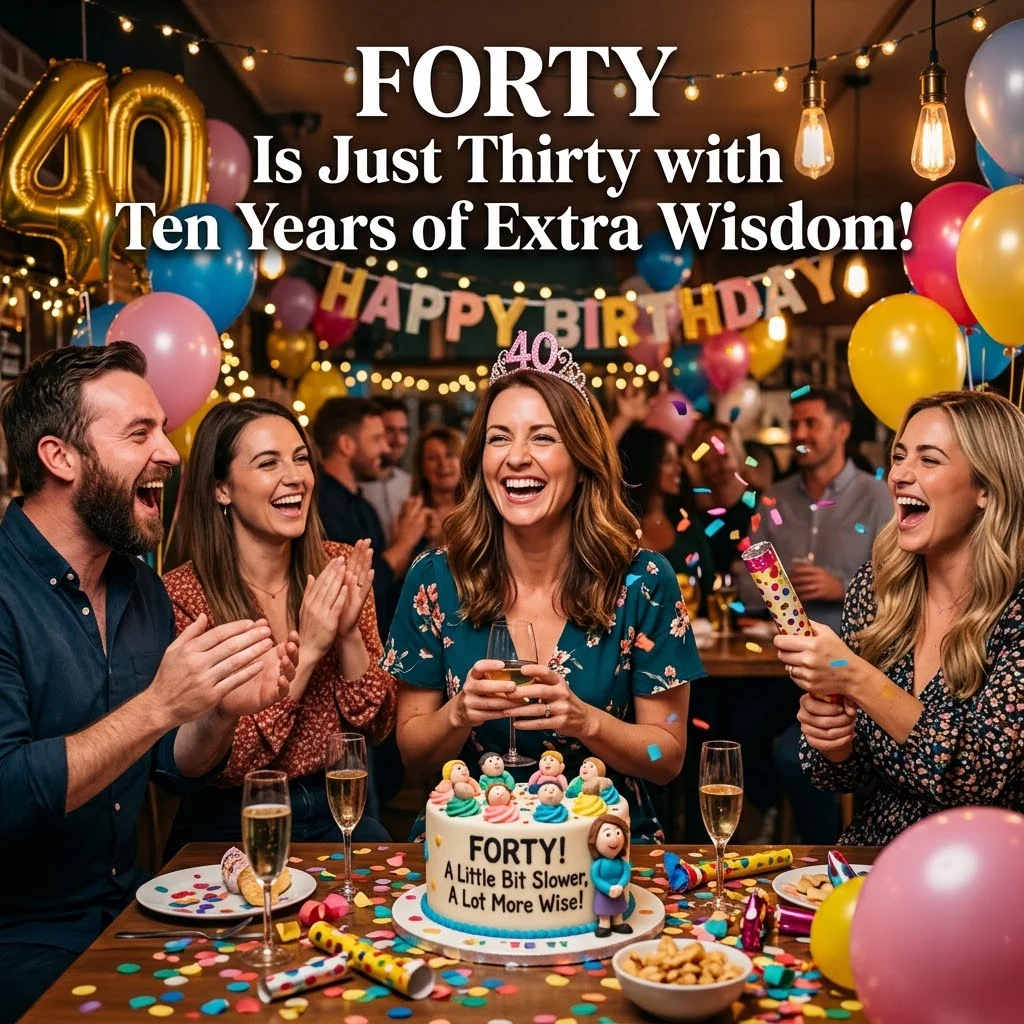 Funny 40th Birthday Messages to Make Them Laugh