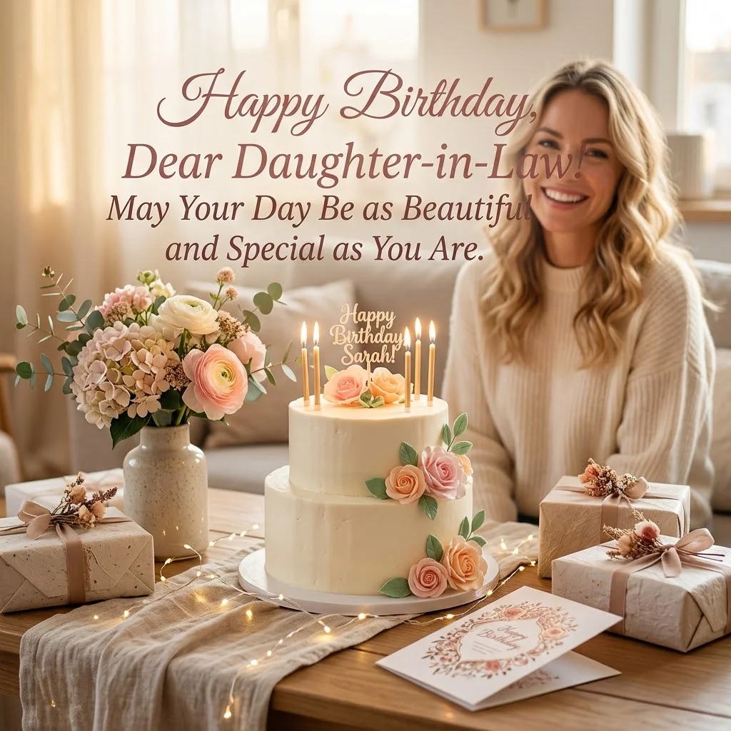 Sweet, Short & Funny Birthday Wishes for Daughter-in-Law