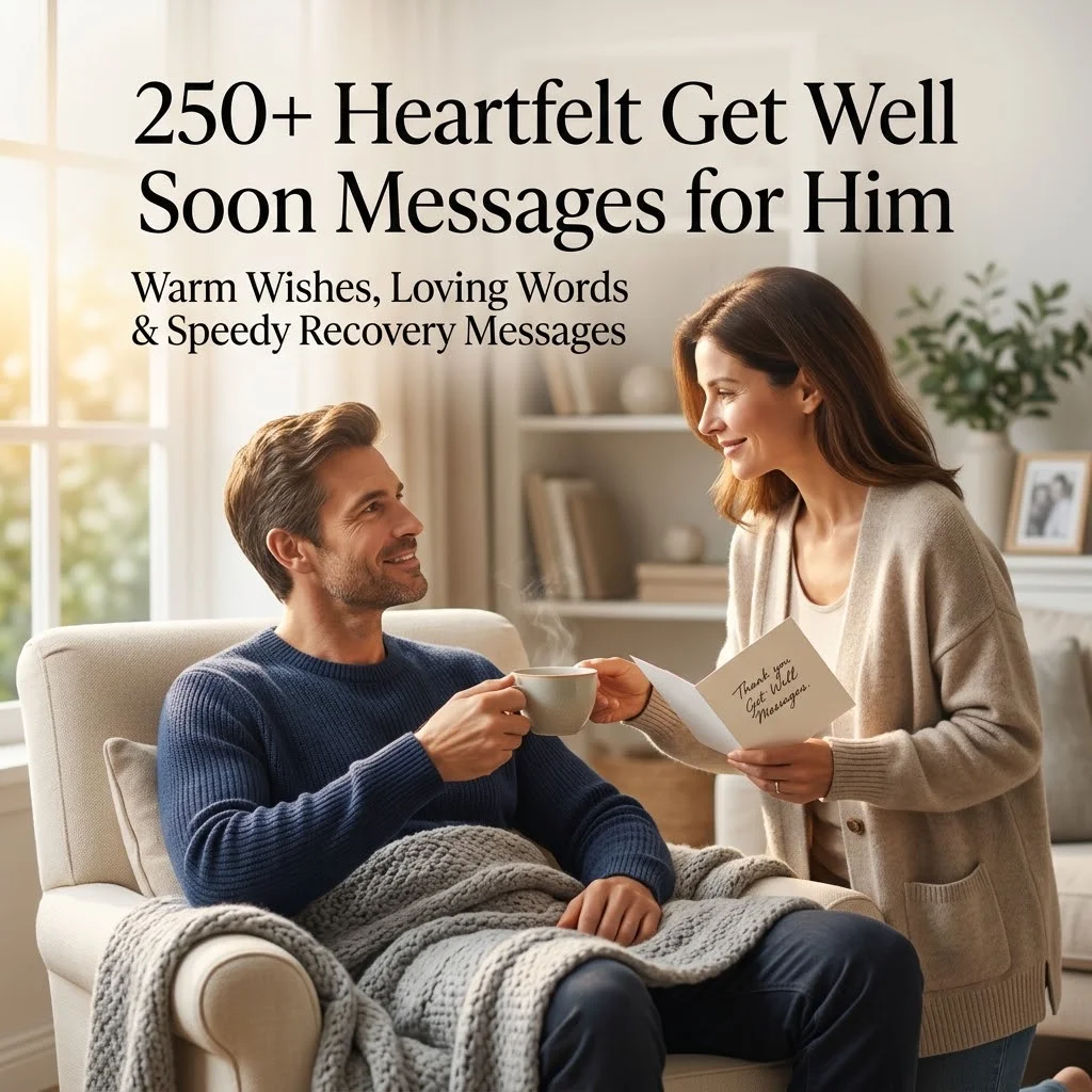 250+ Heartfelt Get Well Soon Messages for Him to Brighten His Day & Speed Up His Recovery