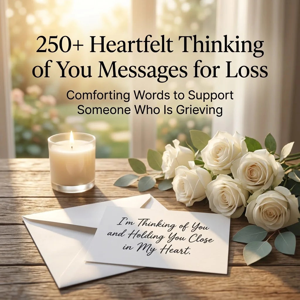 250+ Heartfelt Thinking of You Messages for Loss to Comfort Someone Grieving & Show You Care