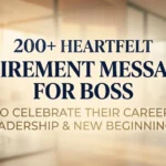 200+ Heartfelt Retirement Messages for Boss to Celebrate Their Career, Leadership & New Beginnings