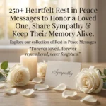 250+ Heartfelt Rest in Peace Messages to Honor a Loved One, Share Sympathy & Keep Their Memory Alive