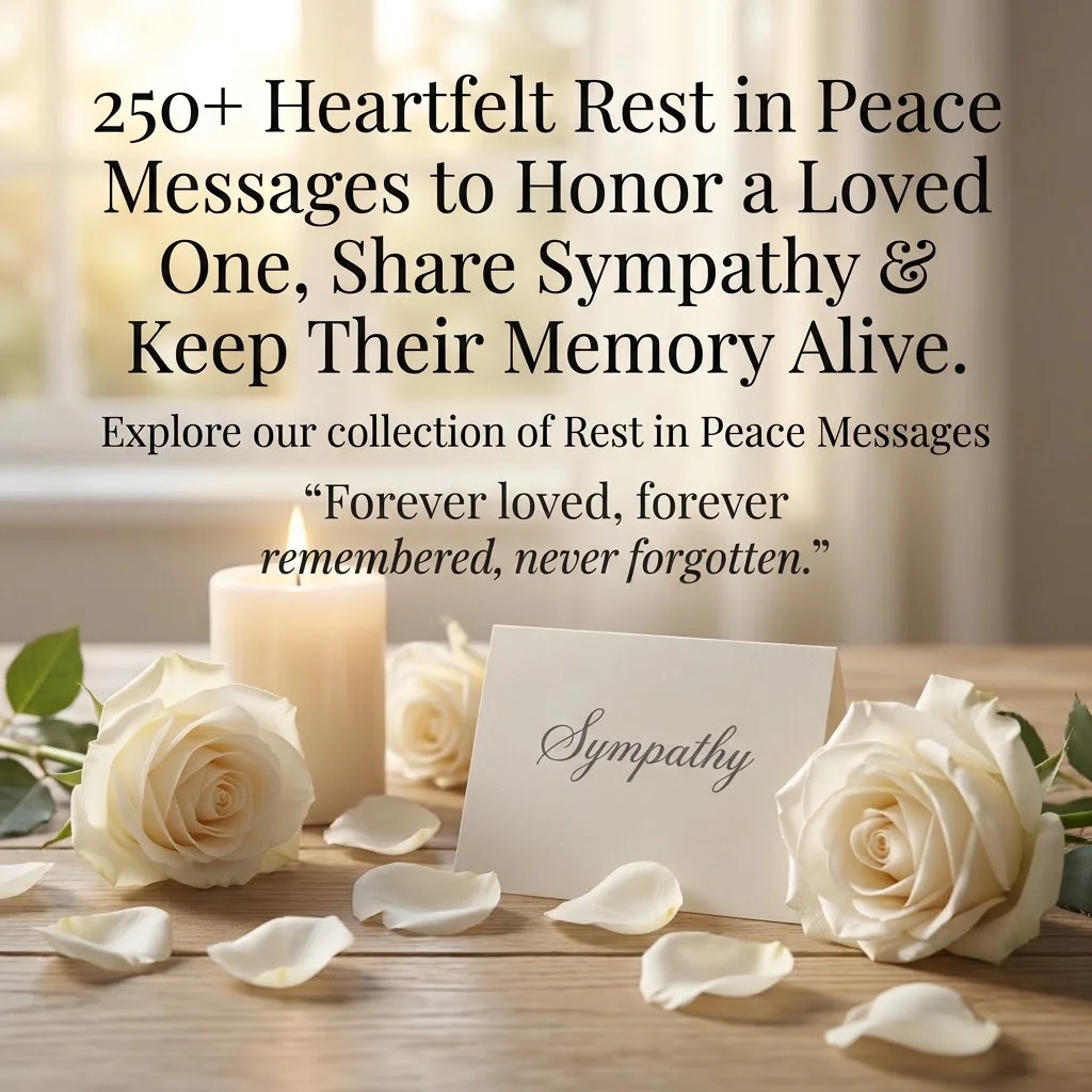 250+ Heartfelt Rest in Peace Messages to Honor a Loved One, Share Sympathy & Keep Their Memory Alive