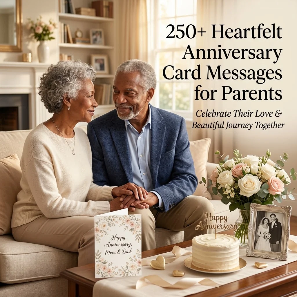 250+ Heartfelt Anniversary Card Messages for Parents to Celebrate Their Love & Beautiful Journey Together