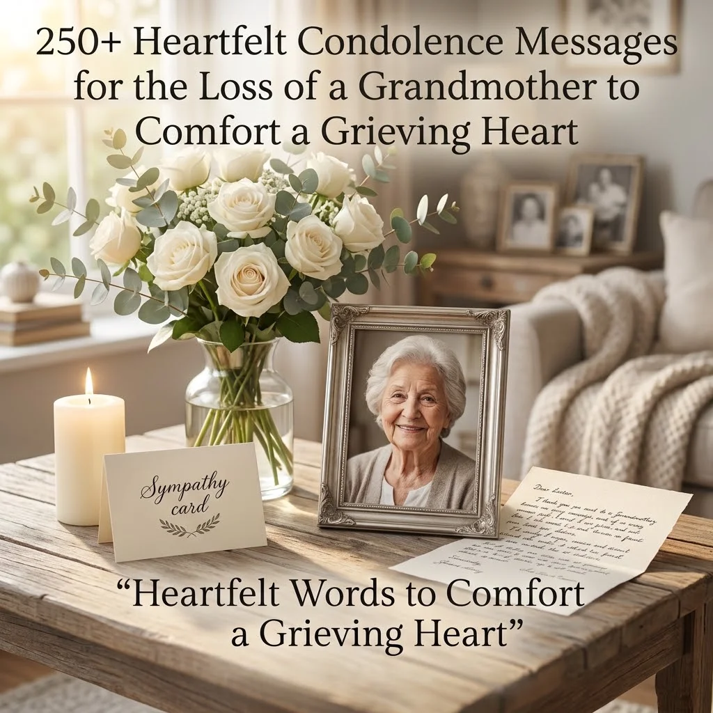 250+ Heartfelt Condolence Messages for the Loss of a Grandmother to Comfort a Grieving Heart
