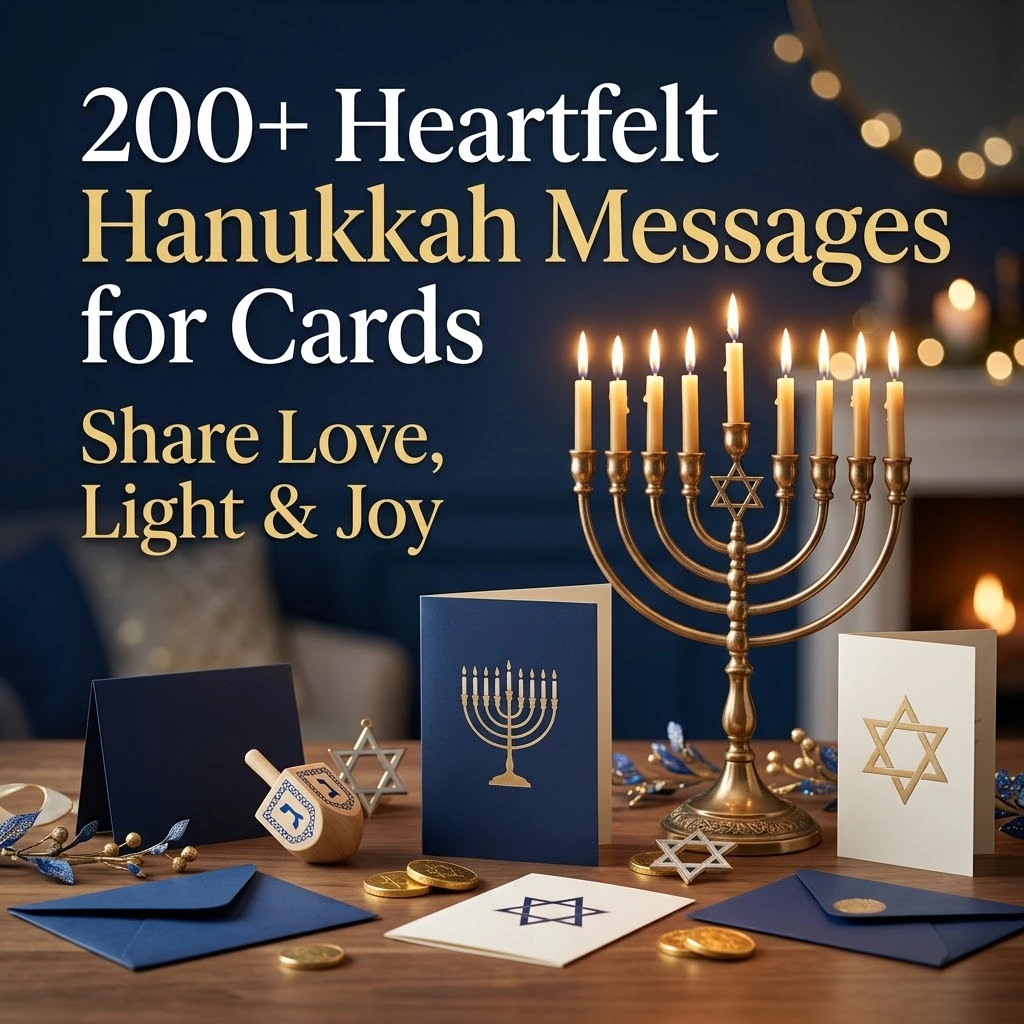 200+ Heartfelt Hanukkah Messages for Cards to Share Love, Light & Joy