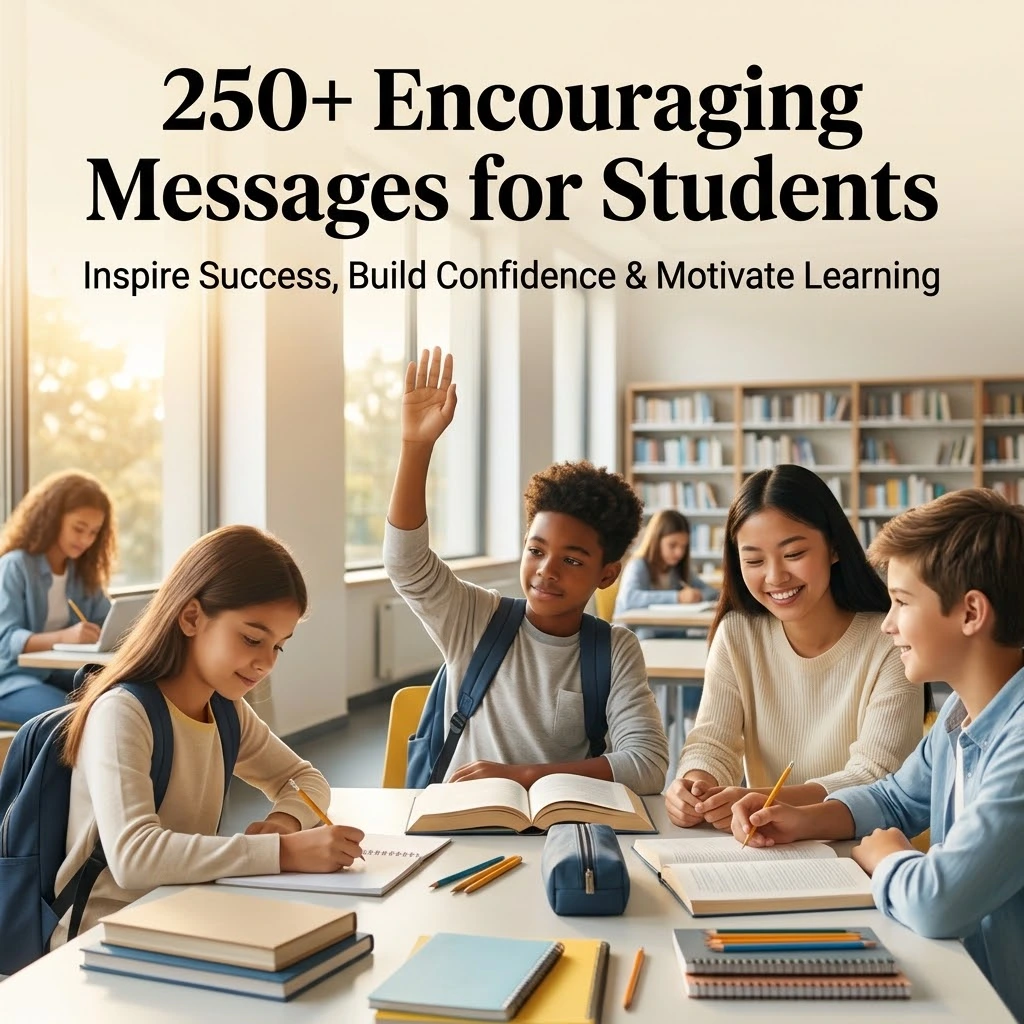 250+ Encouraging Messages for Students to Inspire Success, Build Confidence & Motivate Learning