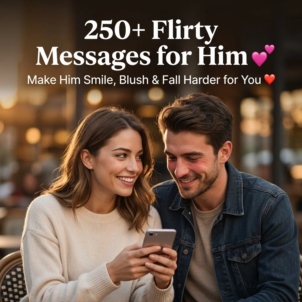 250+ Flirty Messages for Him to Make Him Smile, Blush & Fall Harder for You