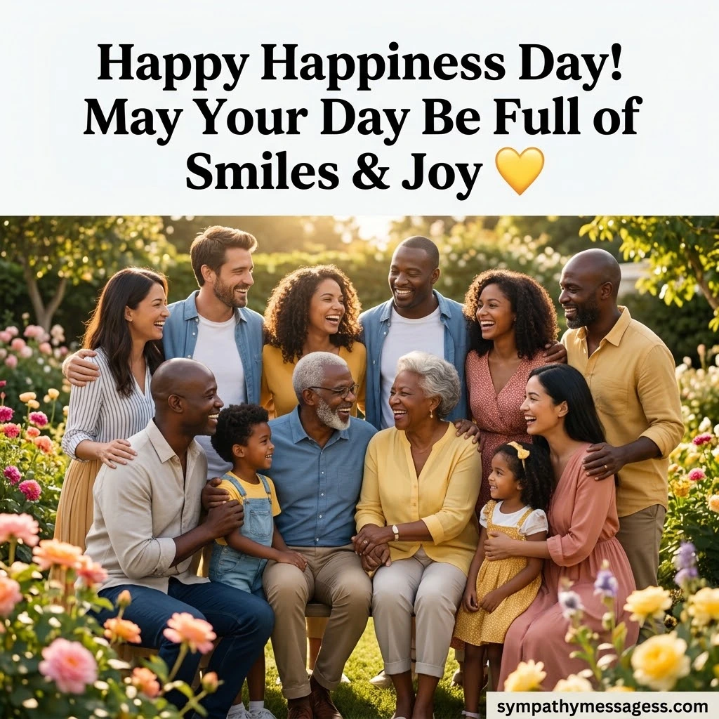 International Happiness Day Messages for Friends & Family