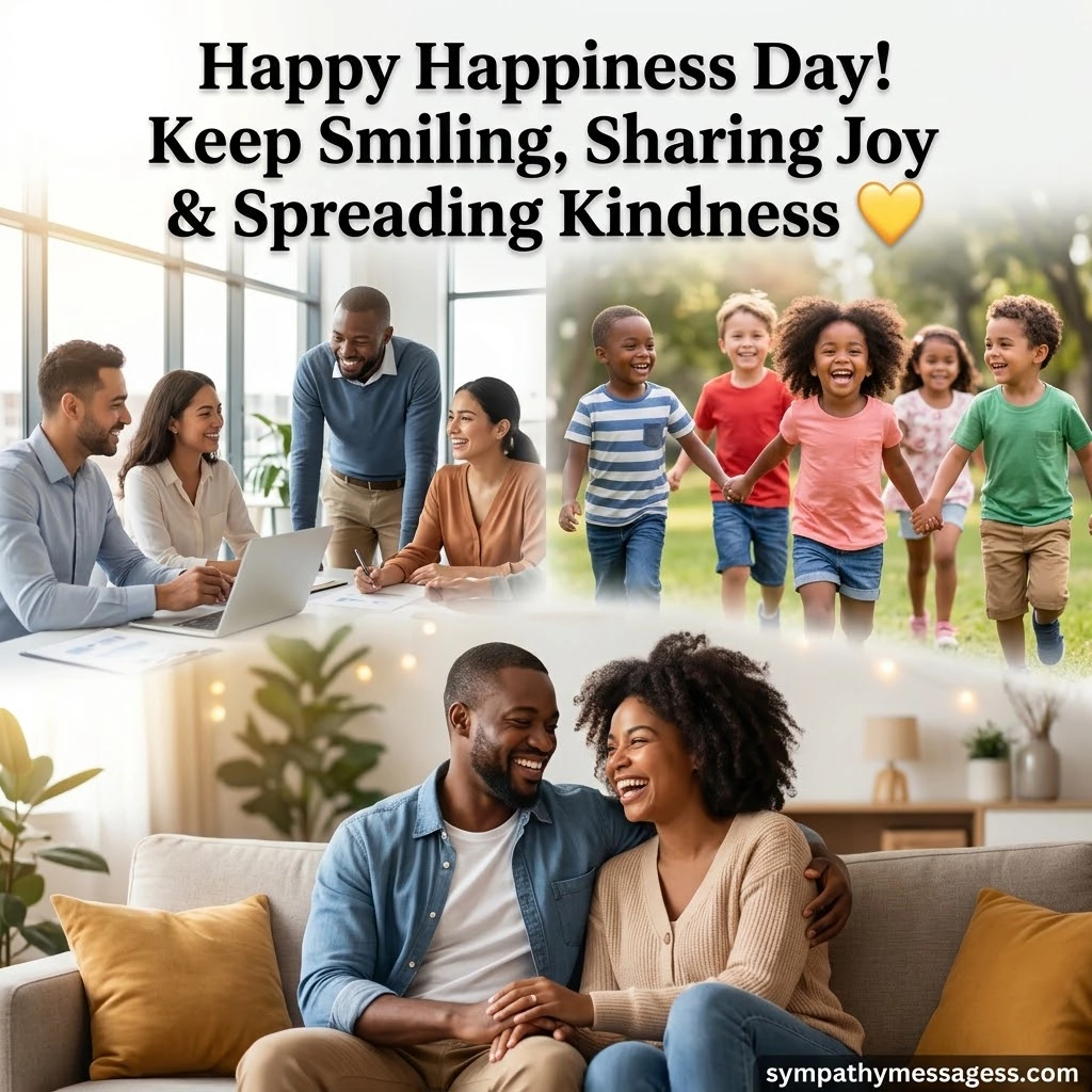 Happiness Day Messages for Coworkers, Kids & Partners