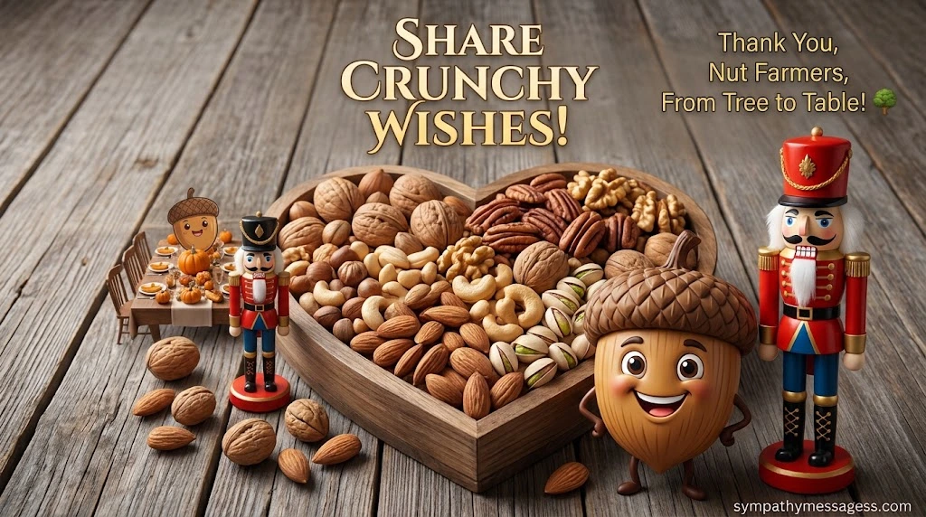 National Nut Day Captions, Messages for Farmers & Social Posts
