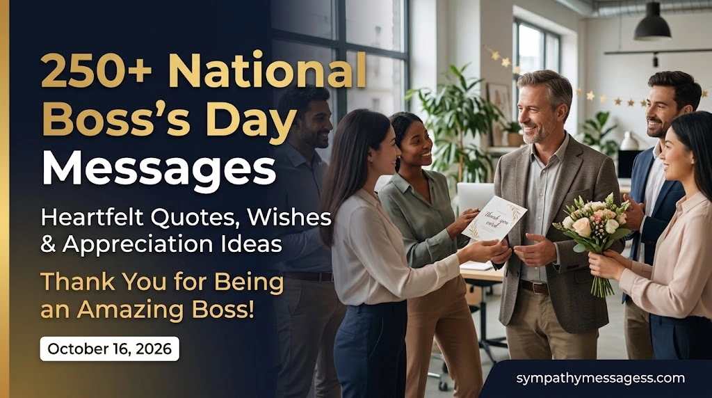 250+ Heartfelt National Boss's Day Messages, Quotes & Wishes to Appreciate Your Amazing Boss 🎉👏