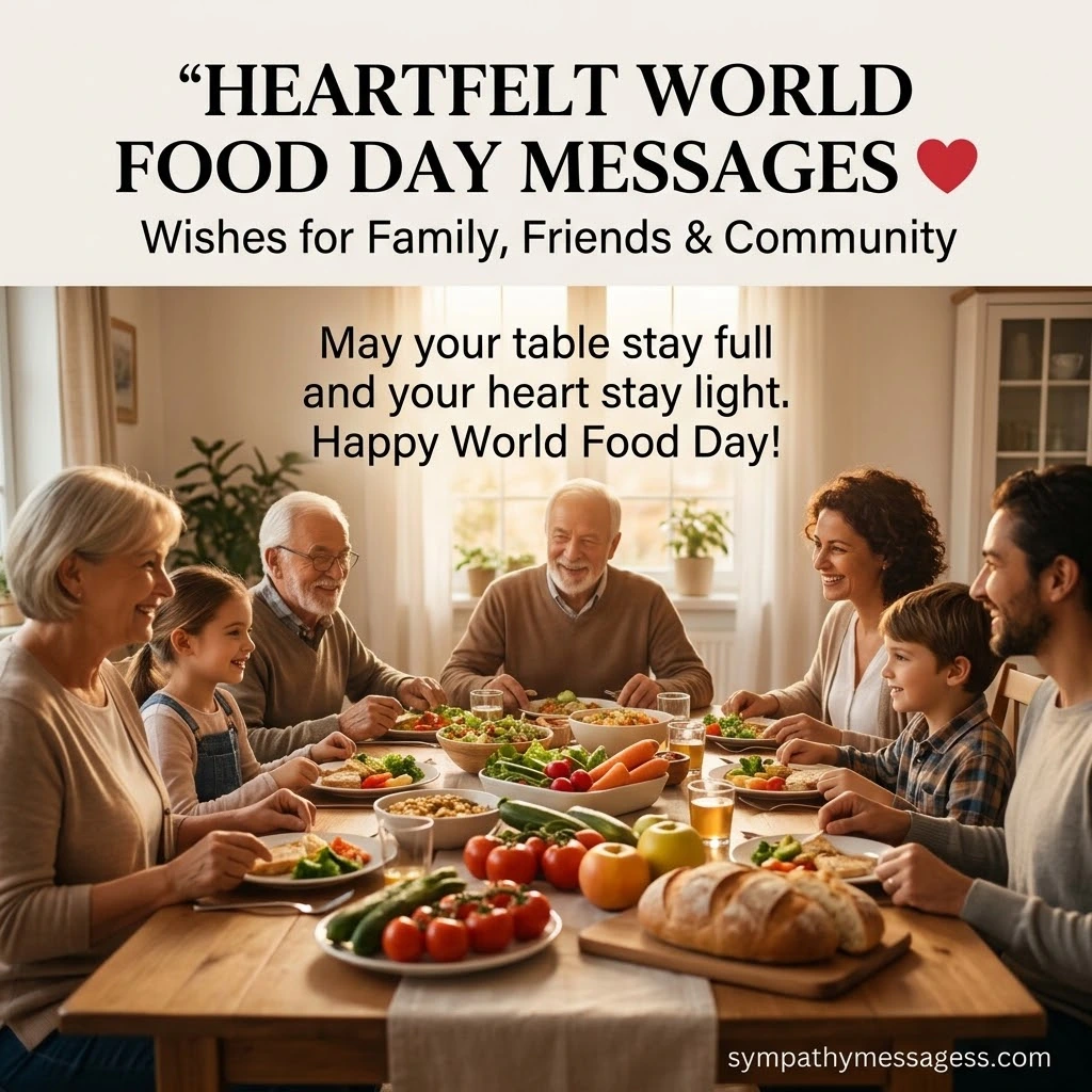 World Food Day Messages and Wishes for Family, Friends and Communities