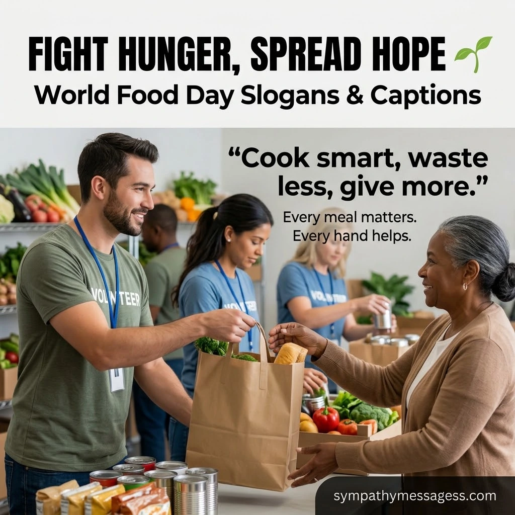 World Food Day Slogans and Captions to Fight Hunger