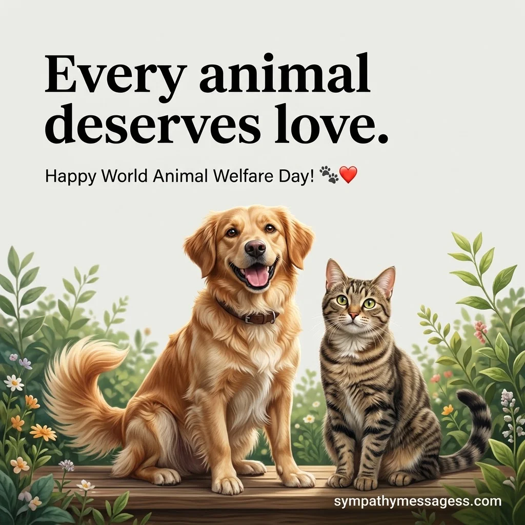 Short World Animal Welfare Day Wishes, Captions & Quotes