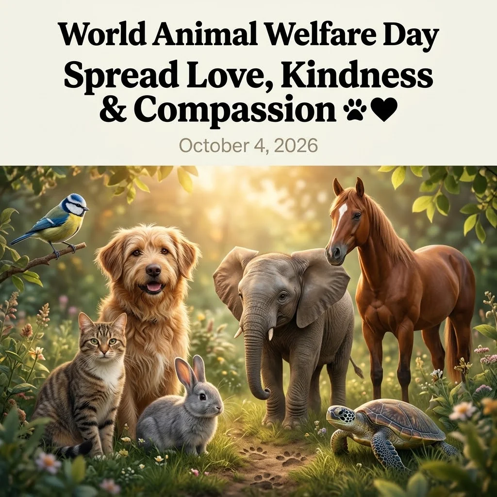 250+ Heartwarming World Animal Welfare Day Messages to Spread Love, Kindness & Compassion for Animals πΎβ€οΈ