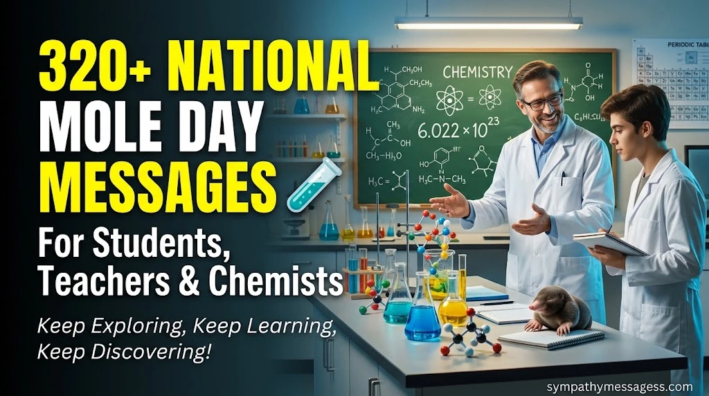 320+ Inspiring National Mole Day Messages for Students, Teachers, and Chemists