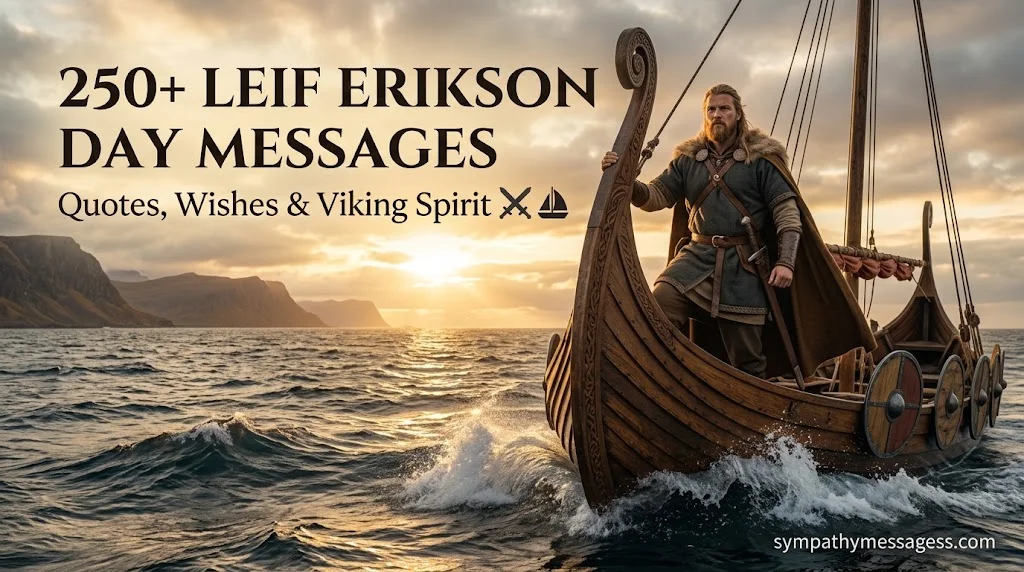 250+ Leif Erikson Day Messages, Quotes & Wishes to Celebrate Viking Spirit & Discovery ⚔️⛵