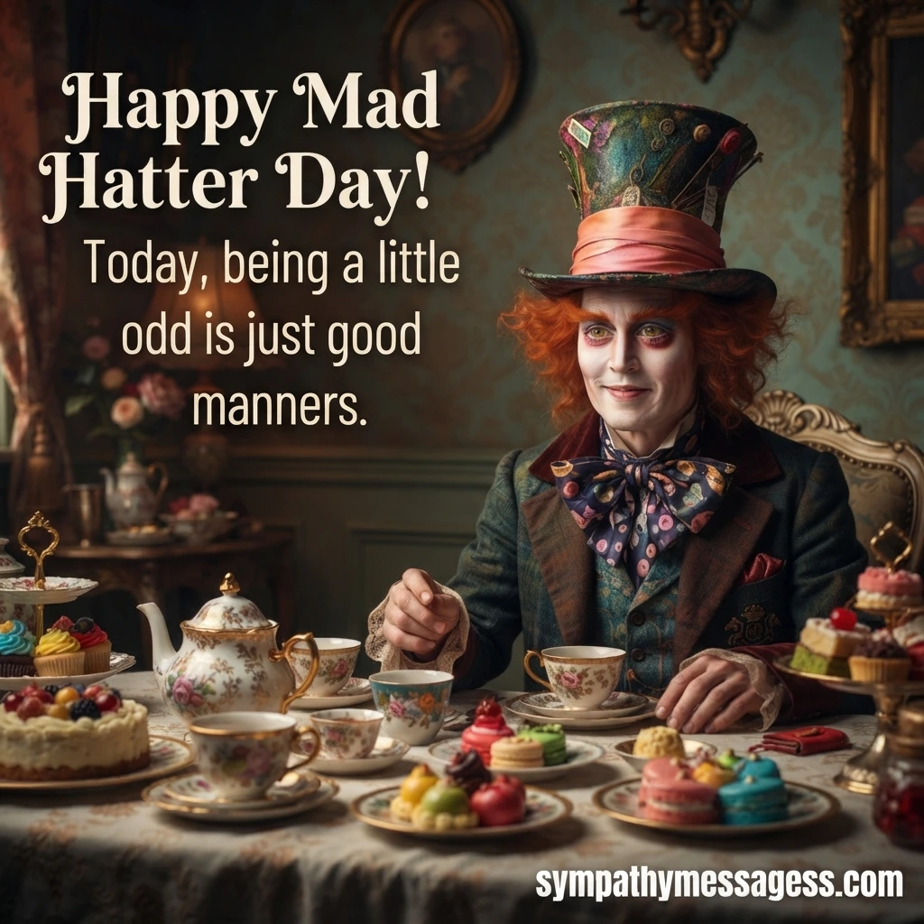 Funny and Heartfelt Mad Hatter Day Messages