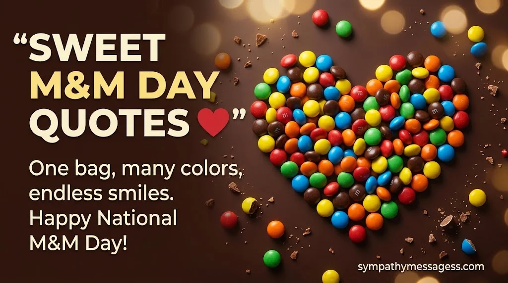 National M&M Day Quotes and Sweet Greetings