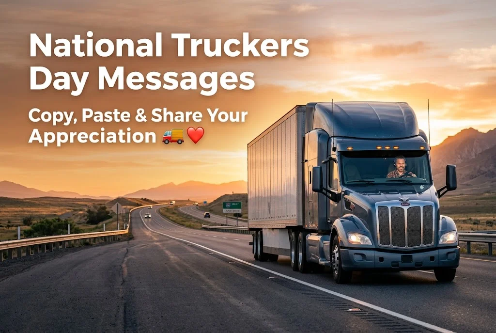 National Truckers Day Messages (Copy and Paste)
