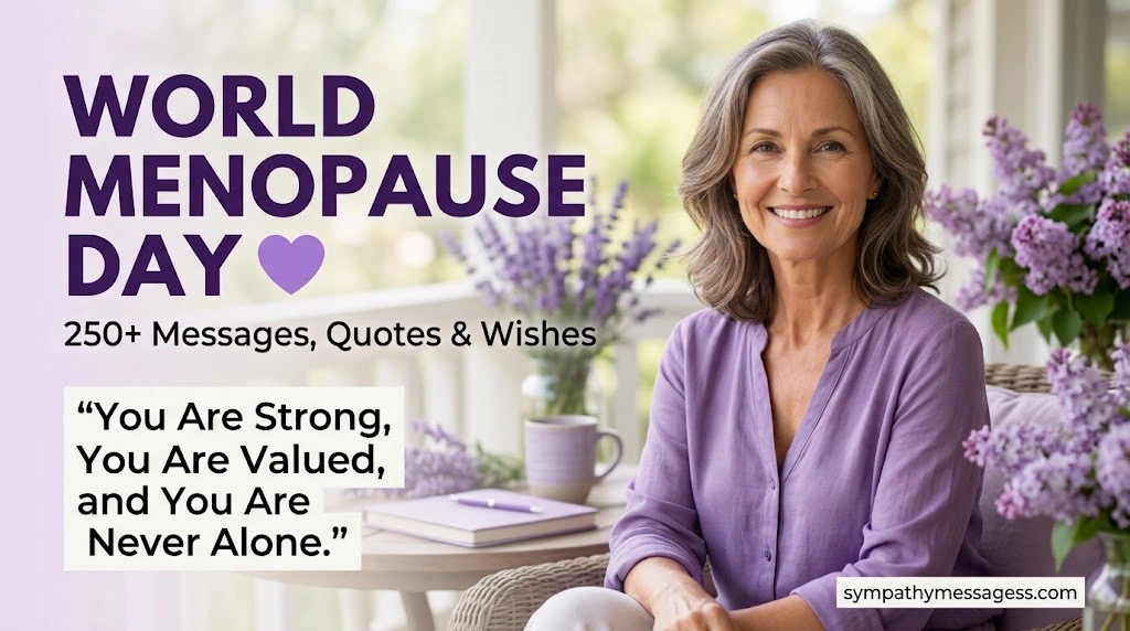 250+ World Menopause Day Messages, Quotes & Wishes to Spread Awareness, Support & Empowerment 💜🌸