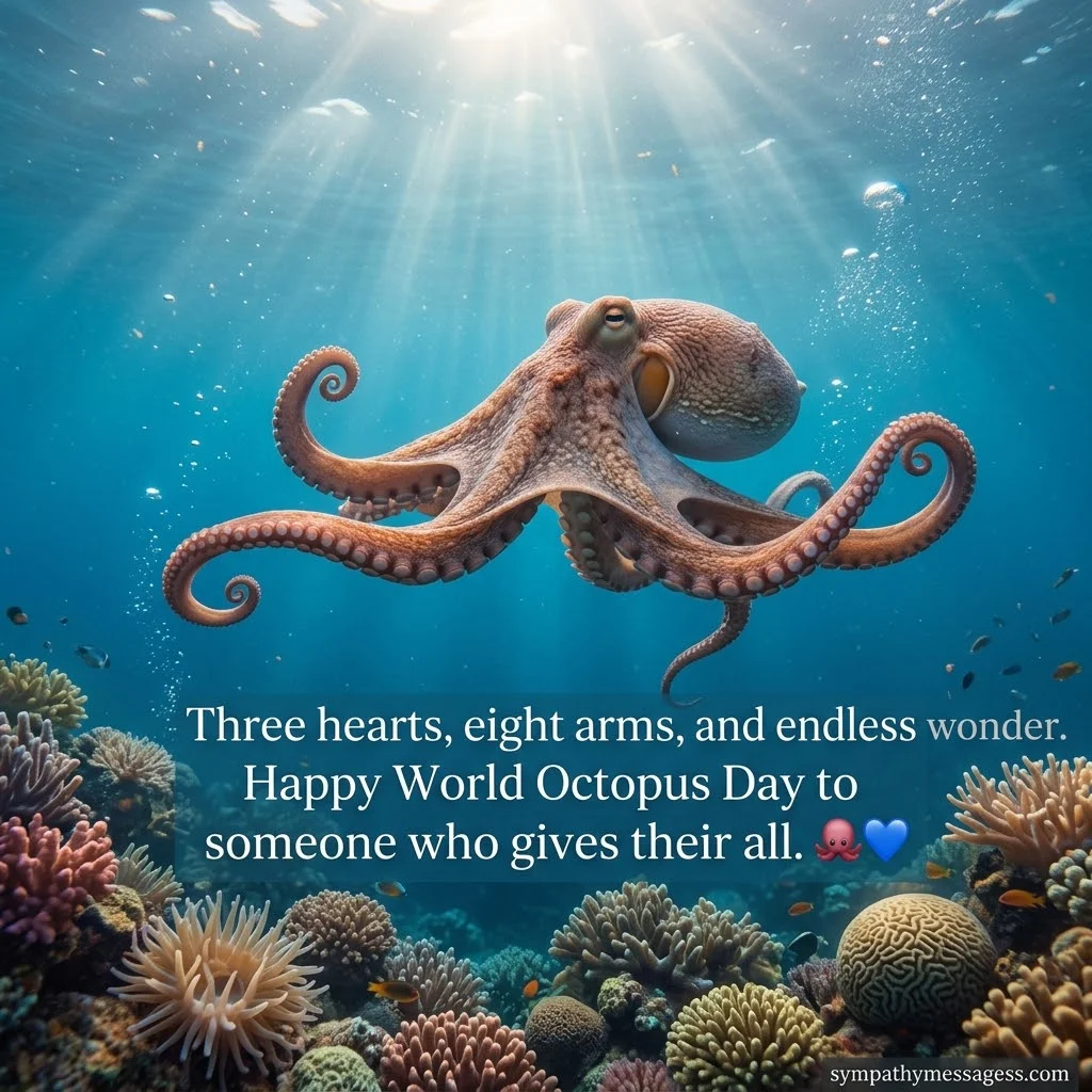 Heartfelt World Octopus Day Messages & Wishes