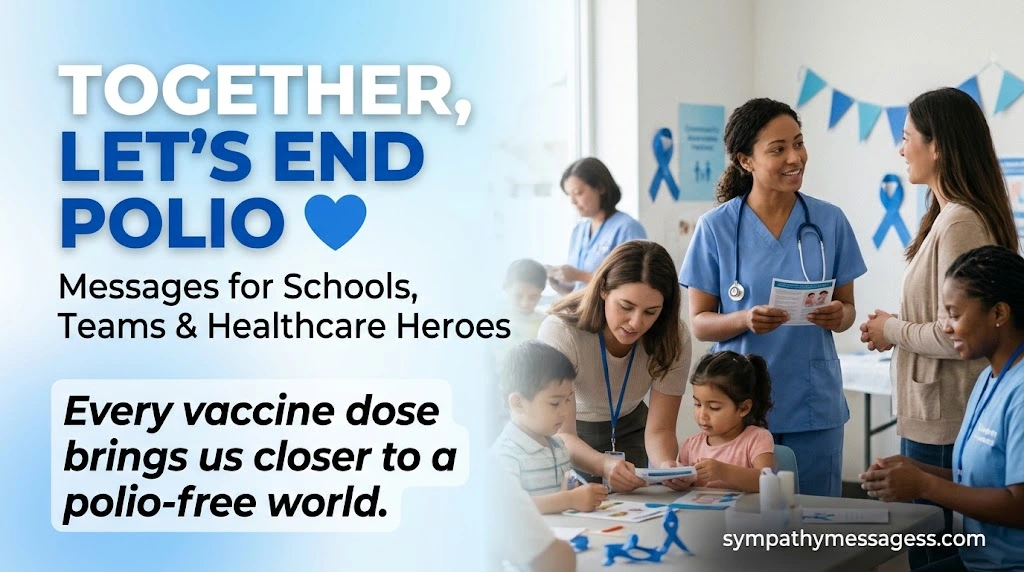World Polio Day Messages for Schools, Workplaces and Health Workers