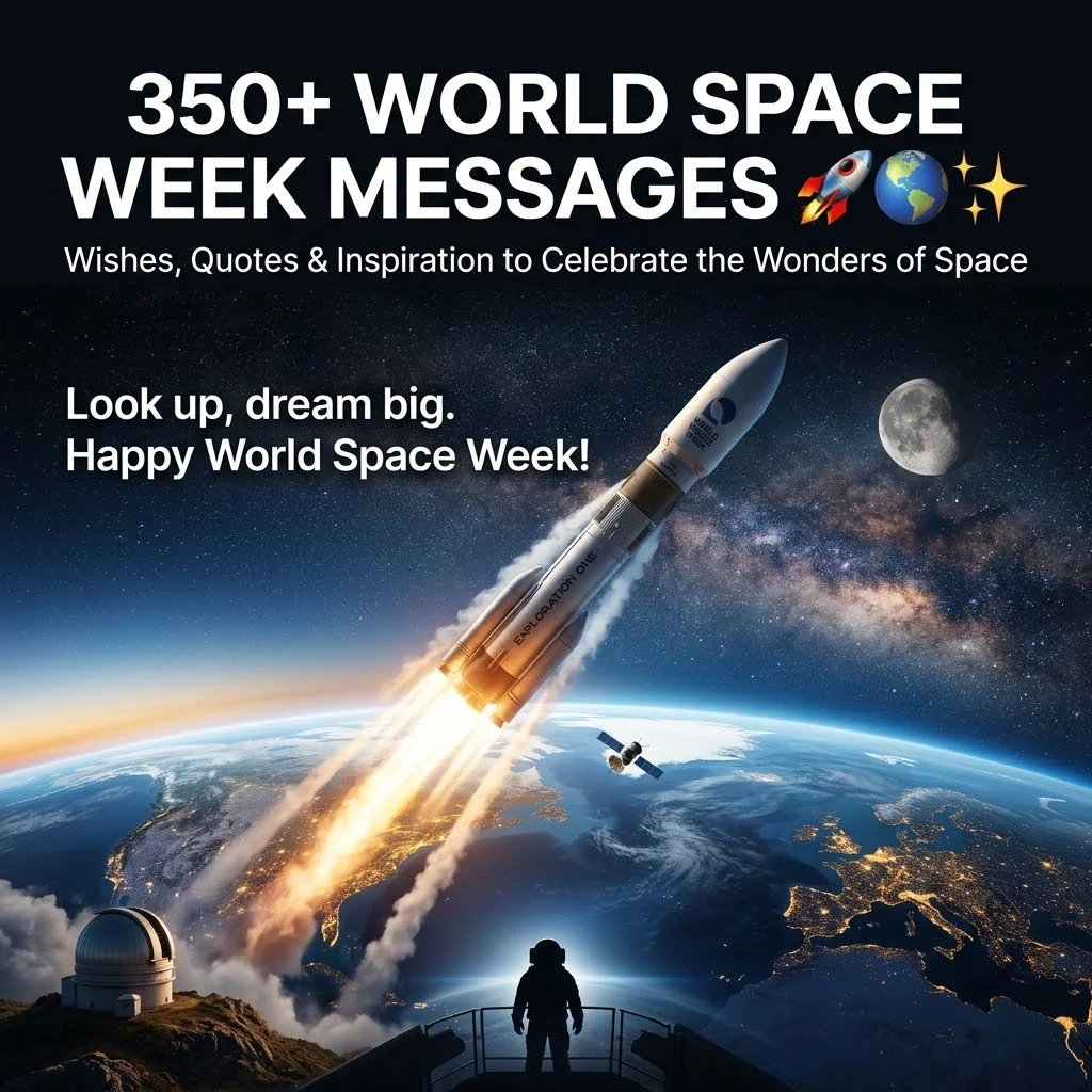 350+ World Space Week Messages, Wishes & Quotes to Celebrate the Wonders of Space ππβ¨